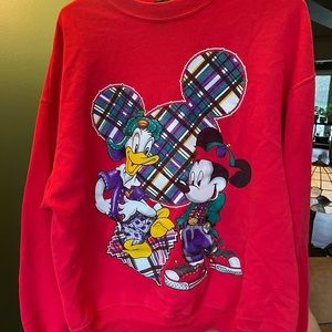 Disney Mickey Mouse Donald Duck Jerry Leigh 90s Crewneck Vintage
